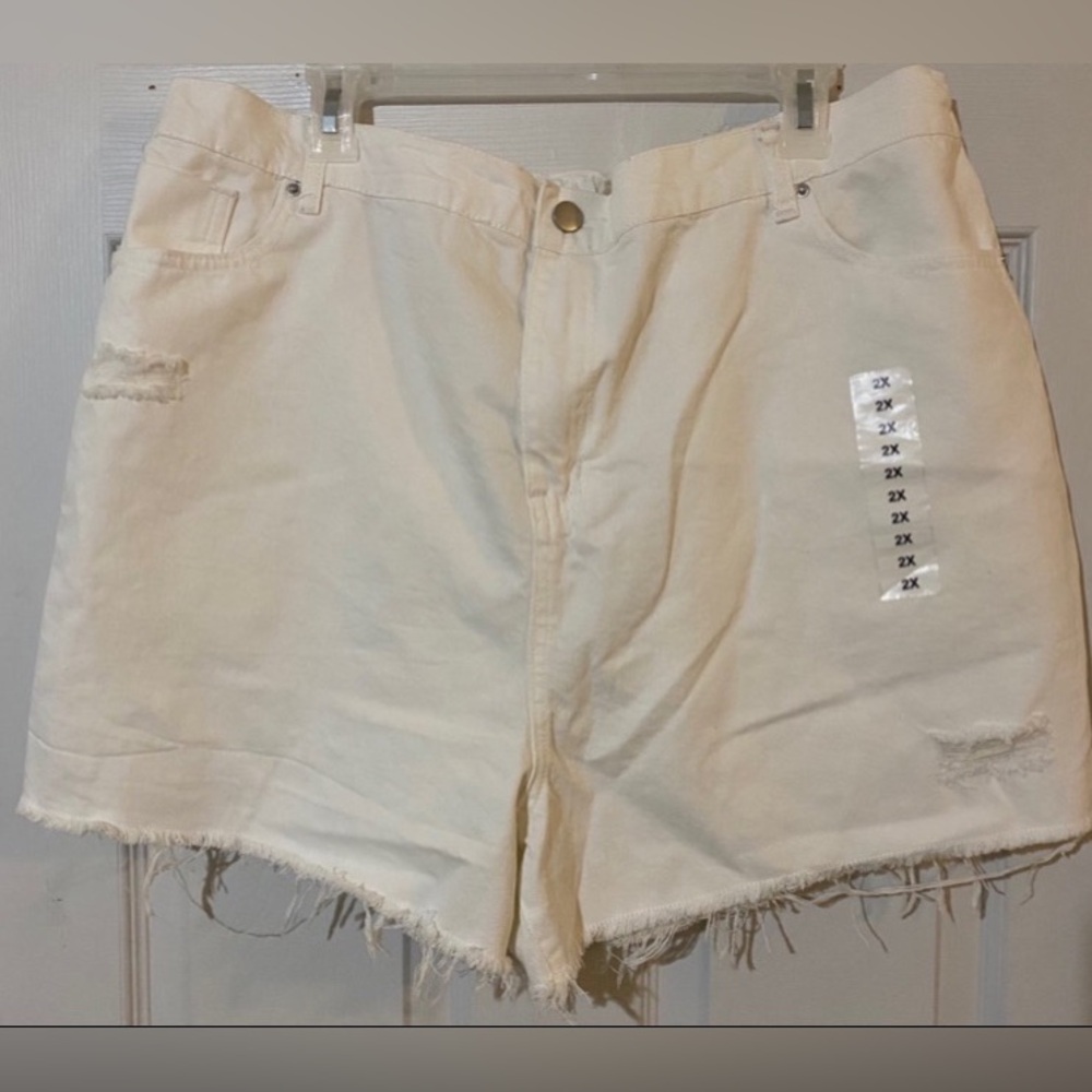 New Hayden Los Angeles Denim Shorts Women’s 2X  Distressed ,Cutoff